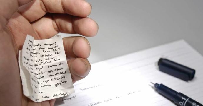 What are some common methods and strategies that people use to cheat in exams or assessments?