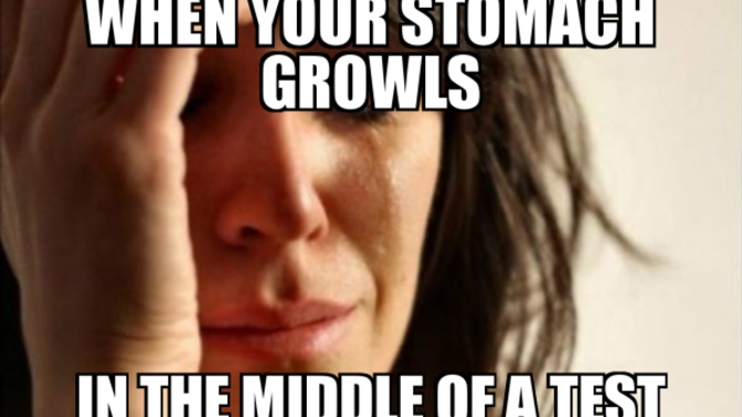 Does it embarass you if your stomach growls around other people and its super quiet?