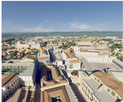 What do you think of the architecture of ancient Rome, recreated here?