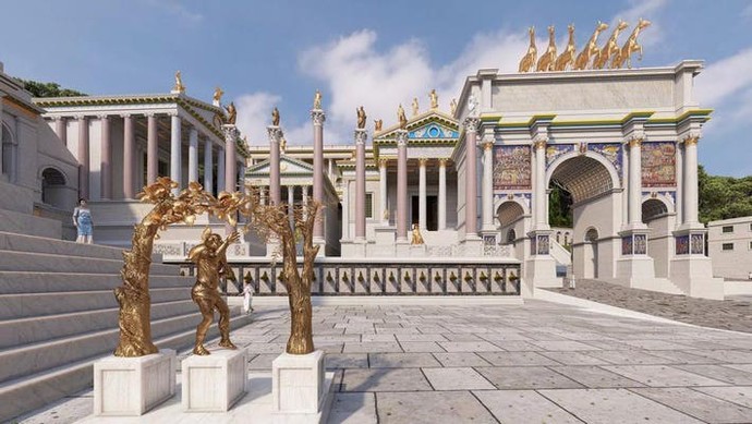 What do you think of the architecture of ancient Rome, recreated here?