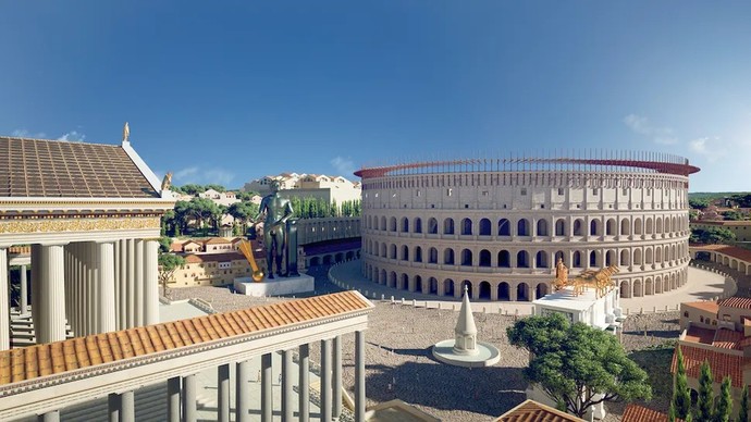 What do you think of the architecture of ancient Rome, recreated here?