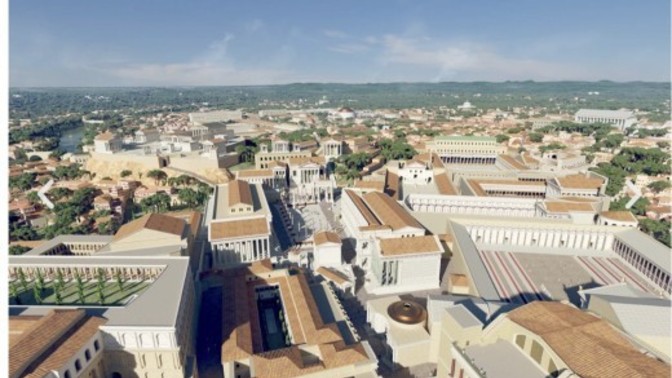What do you think of the architecture of ancient Rome, recreated here?