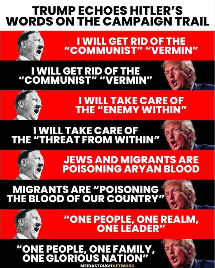 At what point do you take off your blinders and put down your MAGA Pom-Poms and open your eyes and see where this is going?