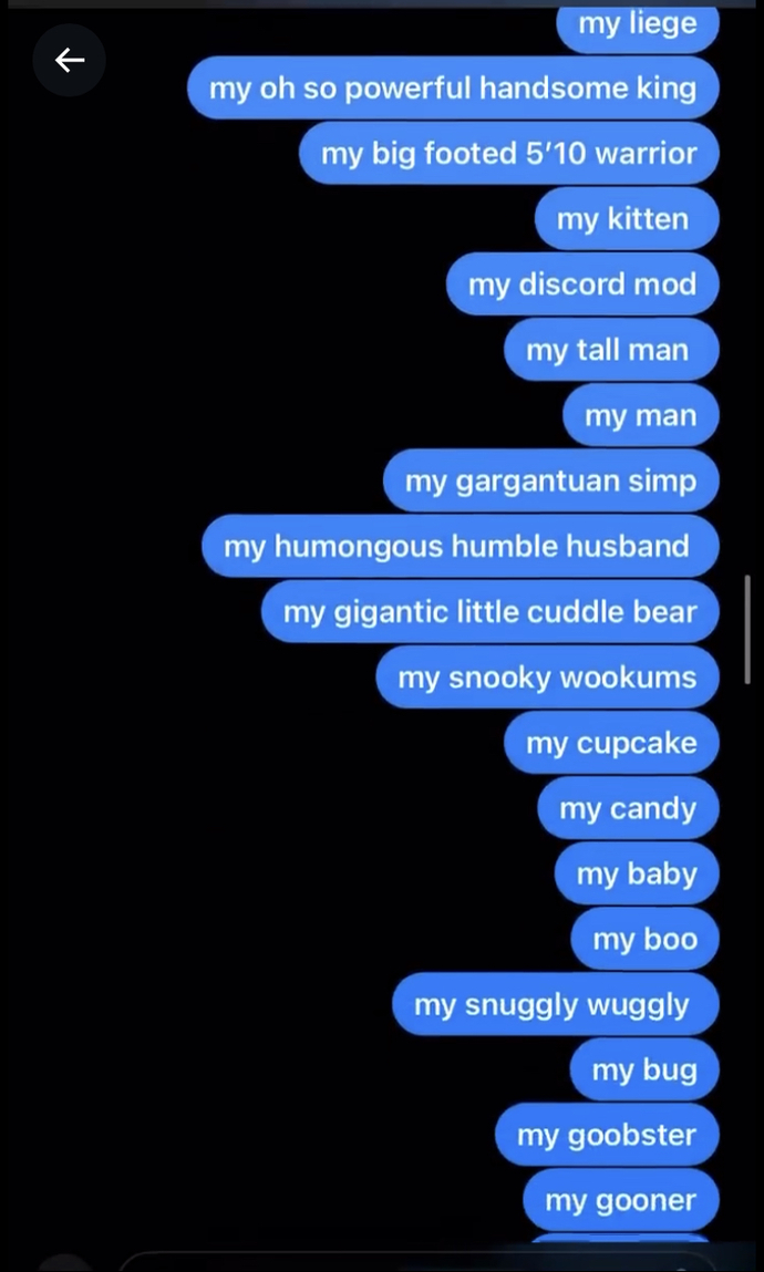 She literally called him a simp?