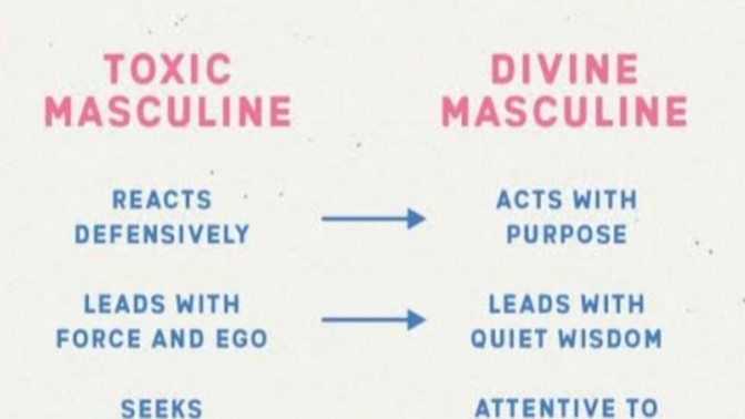 What are some divine masculine qualities according to you? Are there any examples or personal experiences you'd like to share?