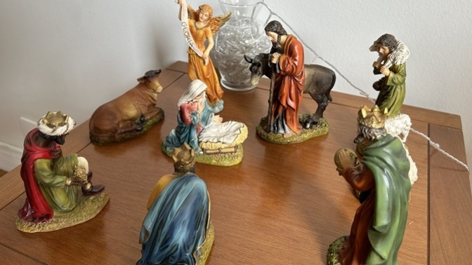 How do you set up your nativity scene?