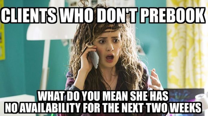 Do you usually wait when your hairdresser squeezes someone else into your appointment time?