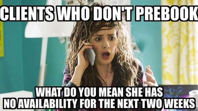 Do you usually wait when your hairdresser squeezes someone else into your appointment time?
