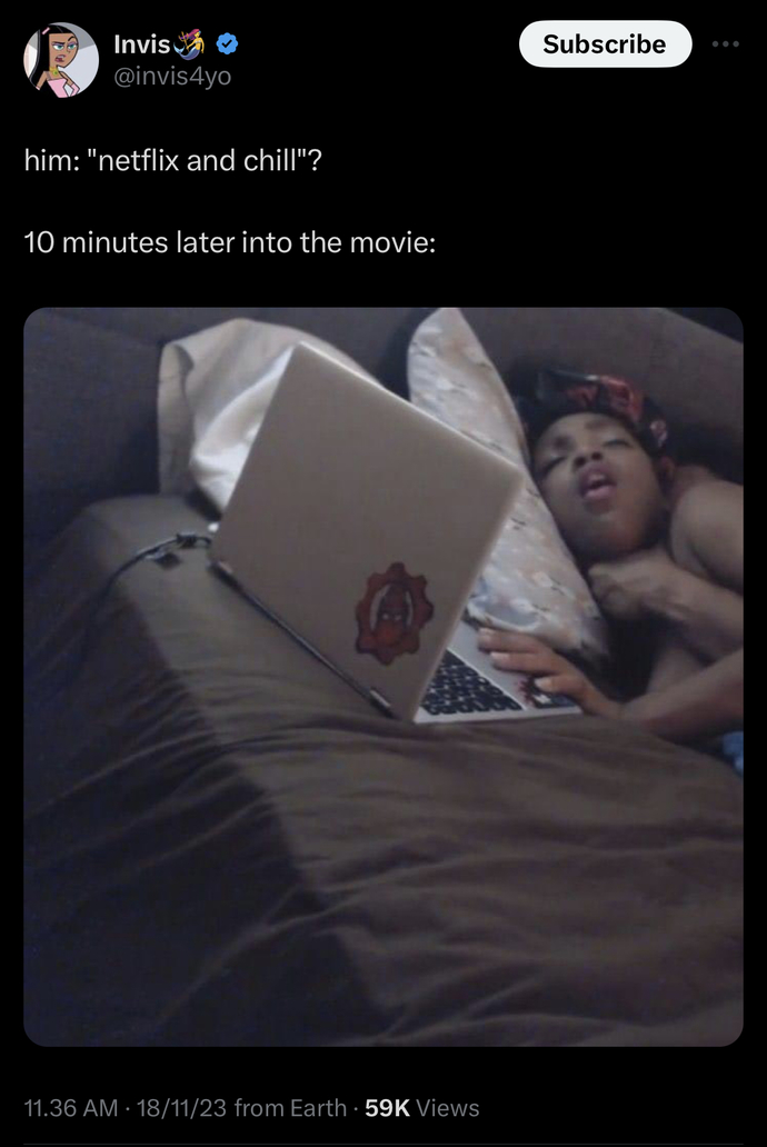Do you like netflix and chill or is THIS your netflix and chill?