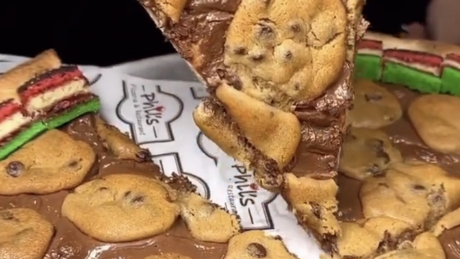 Would you eat chocolate pizza cookie cake?