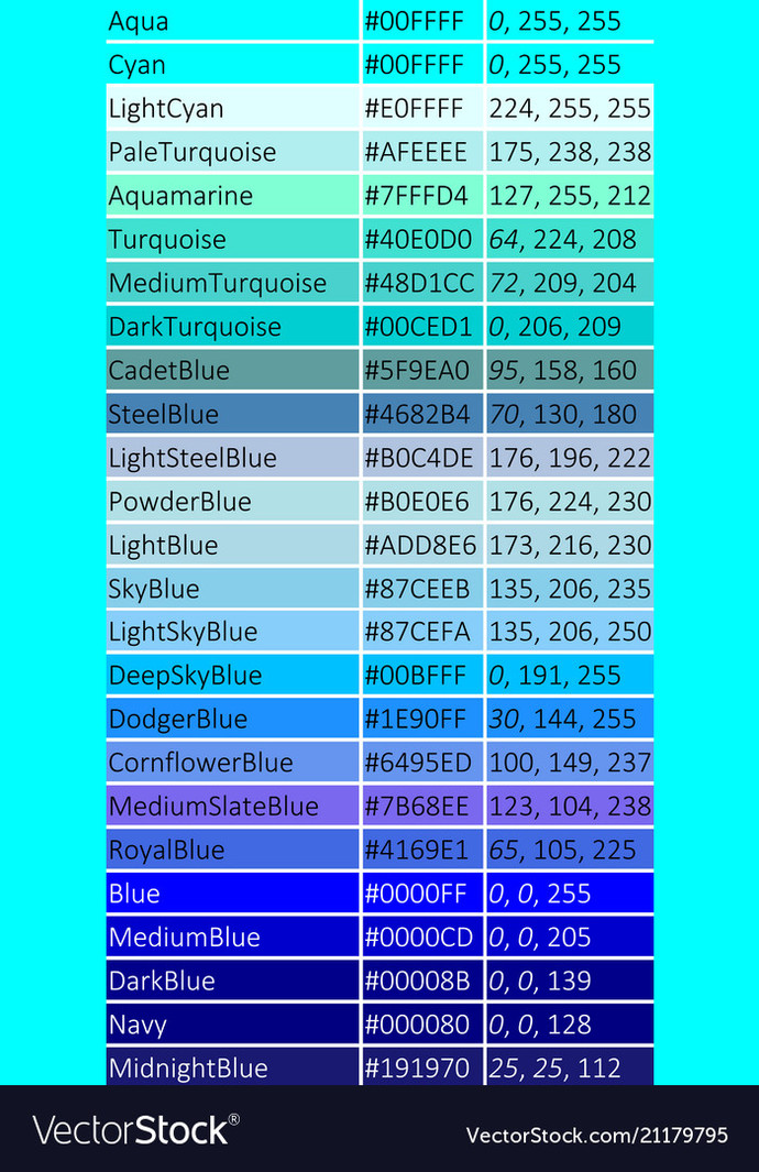 What is your favorite shade of BLUE?