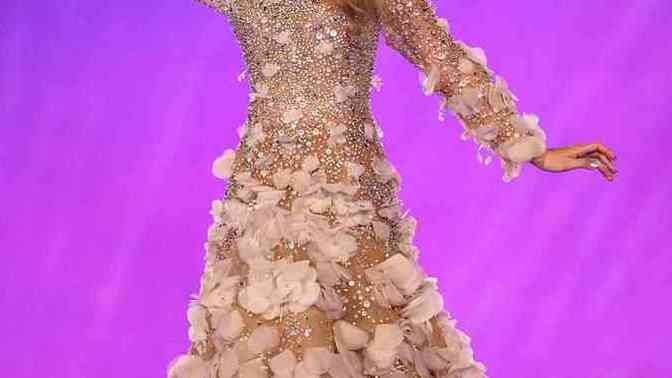 What happened to Taylor Swift's long sleeve enchanted dress?