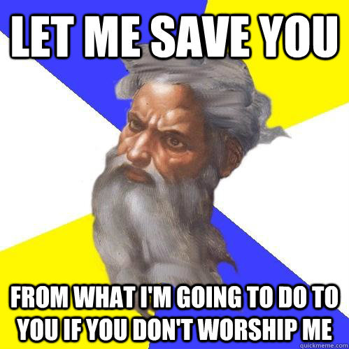 How do you get past the idea you believe in a magic sky man?