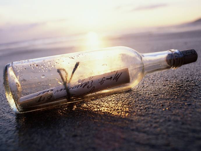 Have you ever sent a message in a bottle?