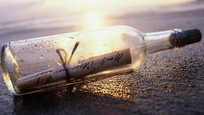 Have you ever sent a message in a bottle?