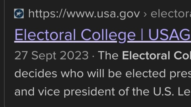Shouldn't we stop ignoring u. s. law about electoral?