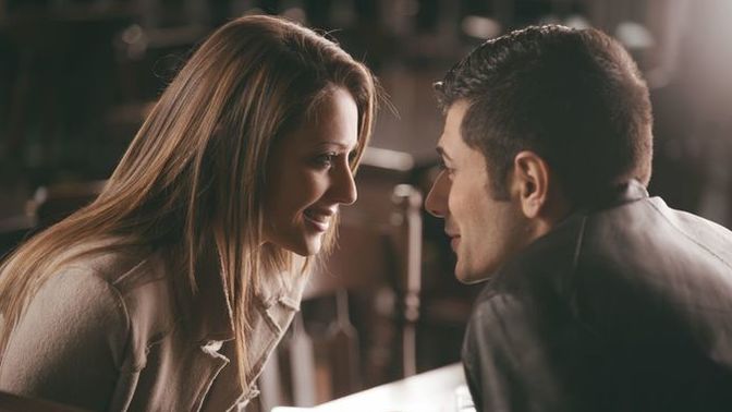 Let's play. How would you react if a person of opposite gender looked into your eyes and didn't break the eye contact?