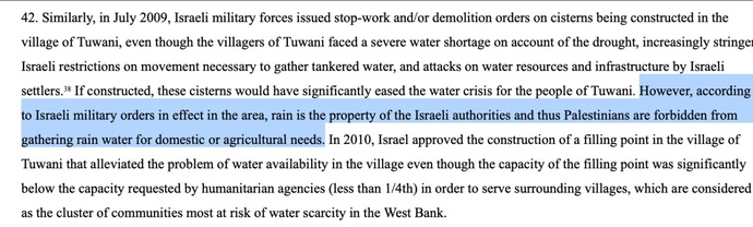 How can you claim rain water when rain water is for no one to claim?