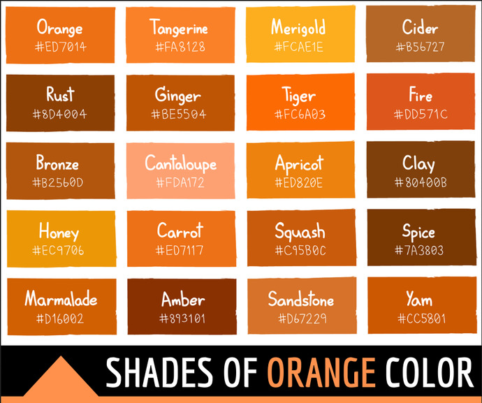 What is your favorite shade of ORANGE?