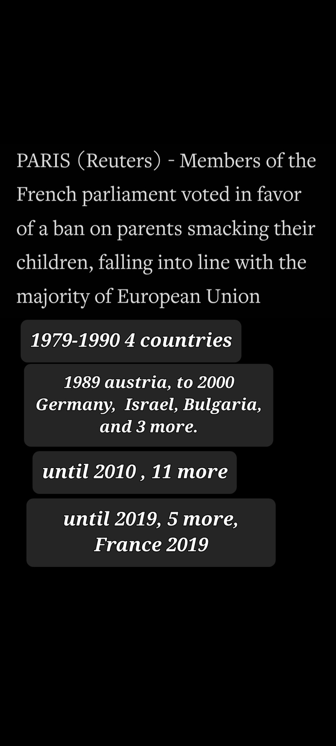 Should spanking and parental hitting be made illegal by government?