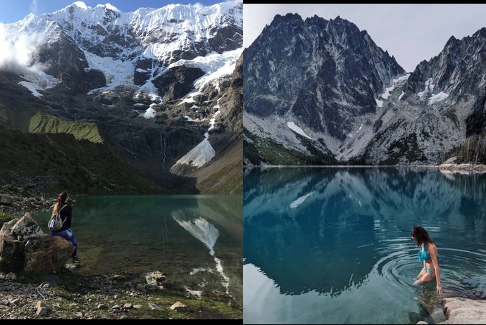 Which mountain lake looks nicer/prettier?