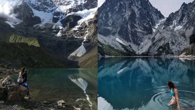 Which mountain lake looks nicer/prettier?