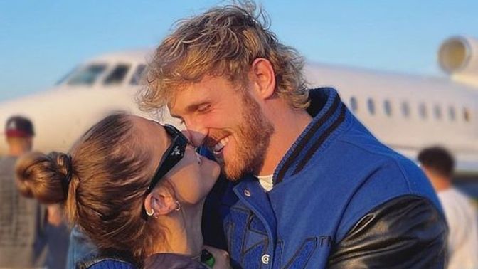 How does Logan Paul's engagement to Nina Agdal reflect their relationship?