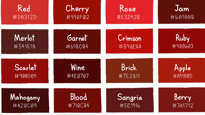 What is your favorite shade of RED?