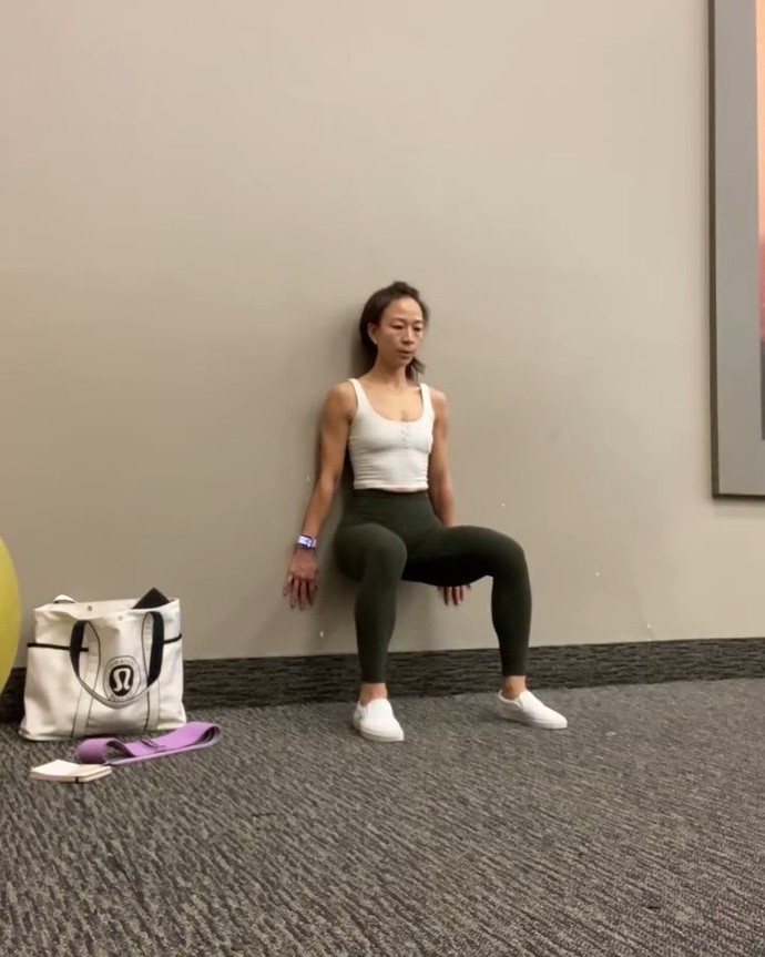 How long can you do wall squats for?