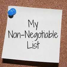 What are your top “non-negotiables” in a serious relationship?