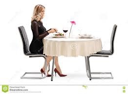Is it out of the norm for women to eat by themselves at restaurants?