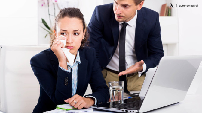 Have you ever cried in front of your manager?
