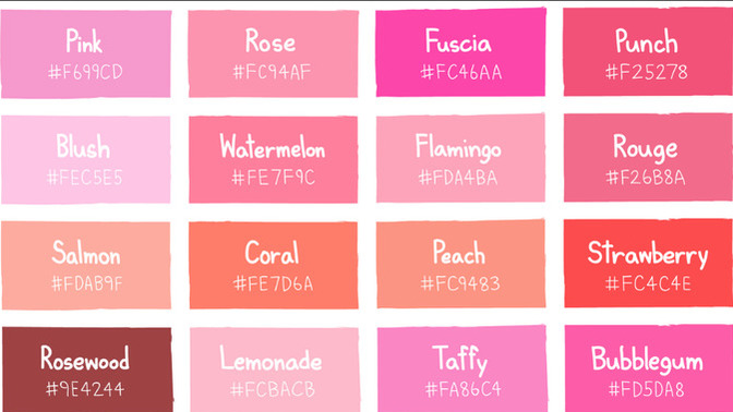 What is your favorite shade of PINK?