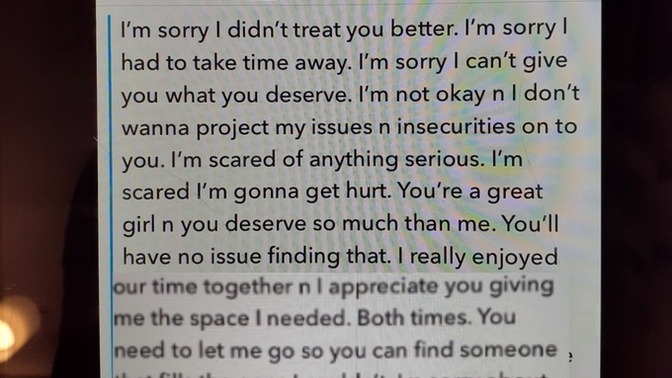 Is this guy trying to let me off easy or do you think he sounds genuine?