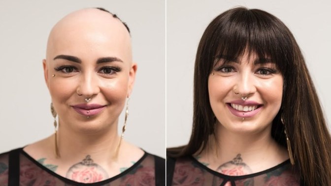 Wear wig or keep it shaved bald?