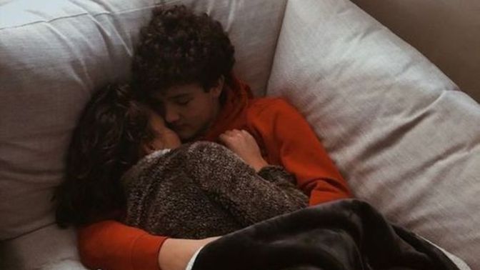Do the majority of couples cuddle at night (or fall asleep cuddling) or not?