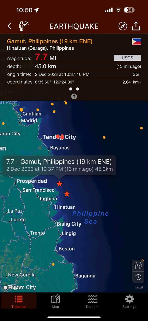 Magnitude 7.6 earthquake strikes Mindanao, Philippin. What do you think?