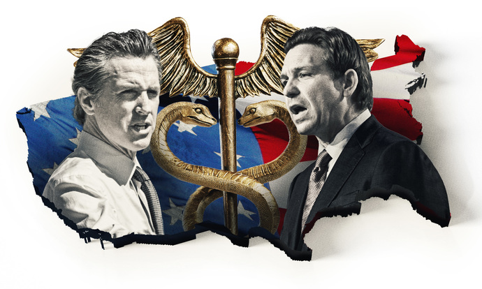 What did you guys think of the friendly between Ron DeSantis and Gavin Newsom?