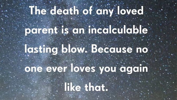 How have you delt with the loss of a loved one?