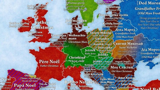 Who brings the Christmas prezzies where you live?