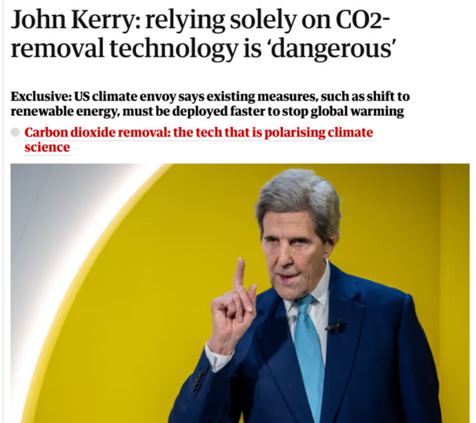 Are scientists overrated? Would it be just as good to just take a career politician who married Teresa Heinz, and make him the climate envoy?