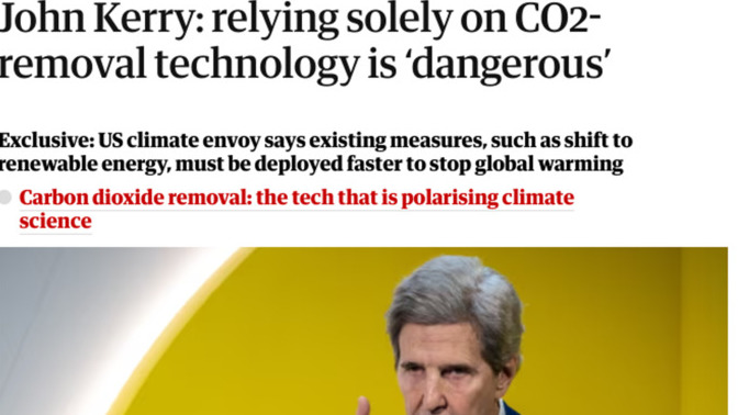 Are scientists overrated? Would it be just as good to just take a career politician who married Teresa Heinz, and make him the climate envoy?