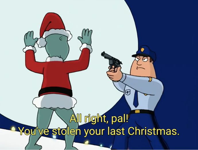 What would YOU do if you caught the GRINCH trying to steal YOUR Christmas?