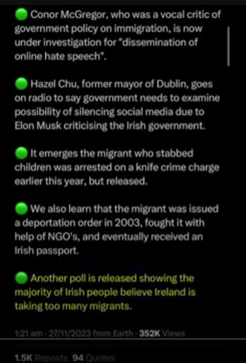 Irish protest 40% population replacement in the next 10 years. Thoughts?