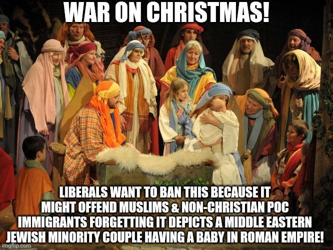 War On Christmas! What is religiously & racial offensive about the Navity?