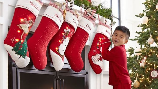 Do you have stockings for your kids to open before you wake up?