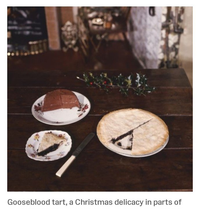 Goose blood tart anyone?