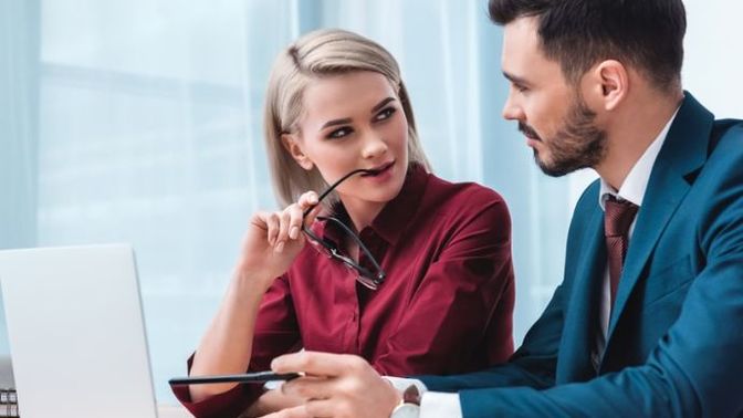 Married coworker switches between flirting and ignoring me?