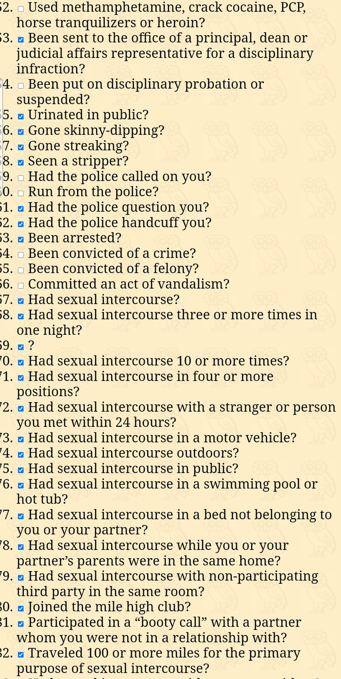 How pure/innocent are you?