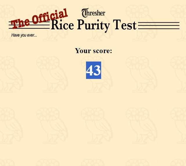 How pure/innocent are you?